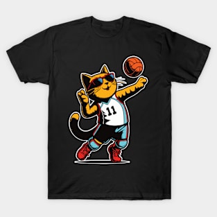 Volleyball Cat - Cat Sport Design T-Shirt